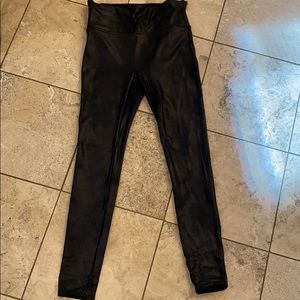Spanx faux leather leggings L